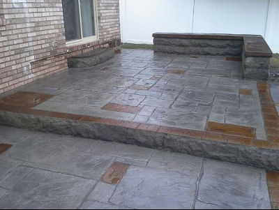 decorative concrete patio