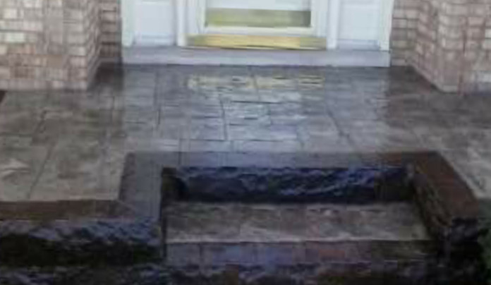 decorative concrete steps